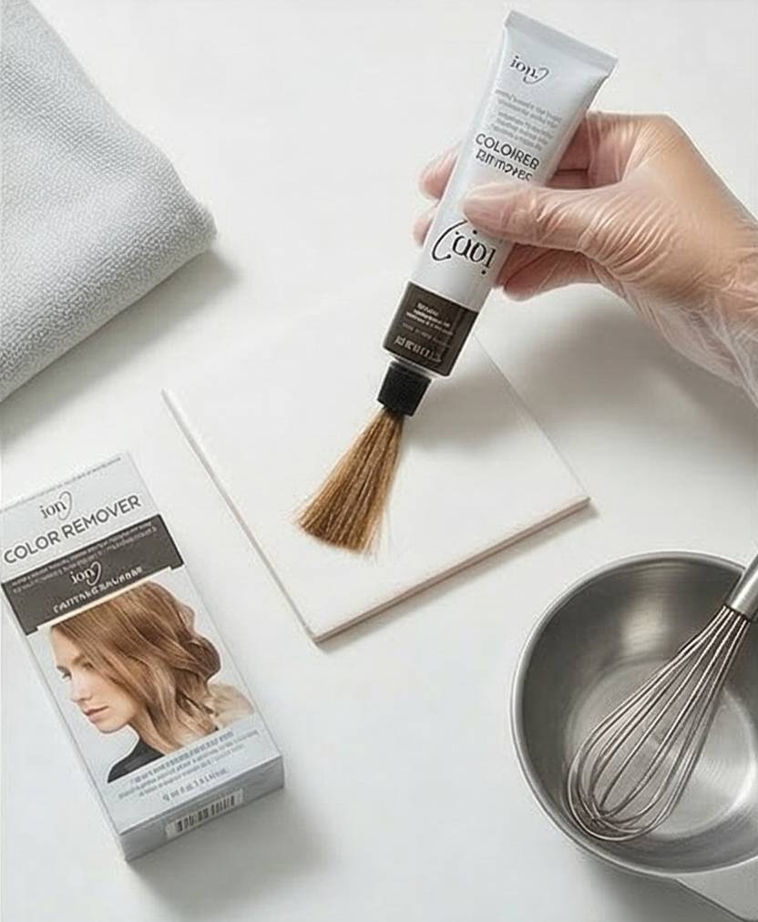 Ion color remover kit for correcting hair color