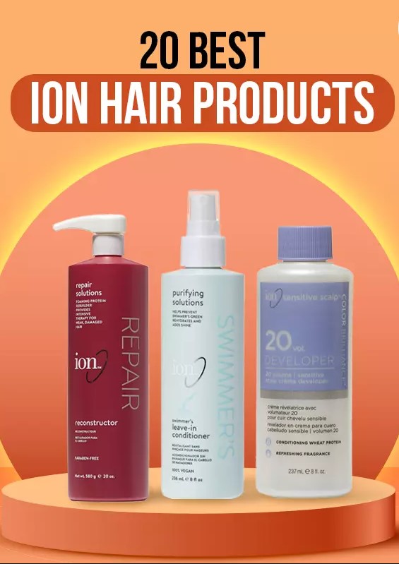 Ion hair products lineup including hair dye and treatments